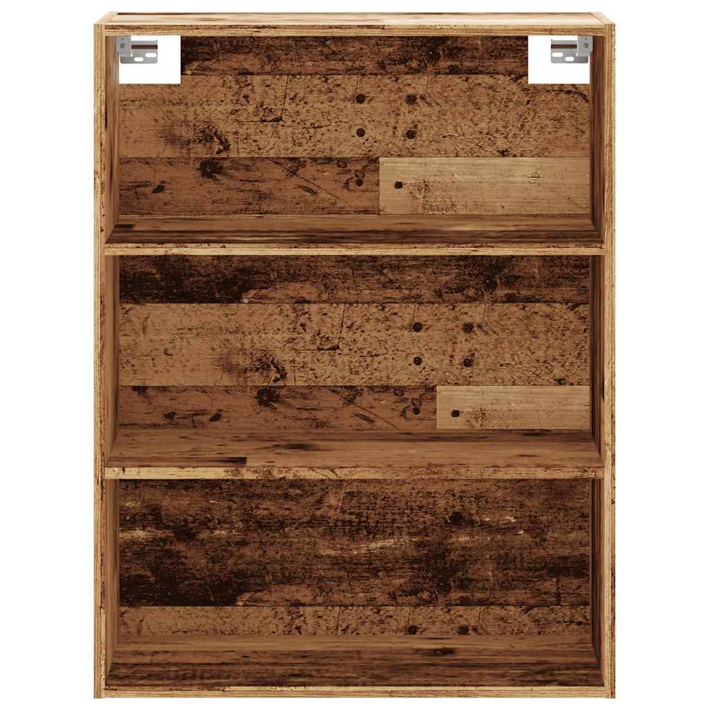 vidaXL Hanging Wall Cabinet Old Wood 69.5x32.5x90 cm 4