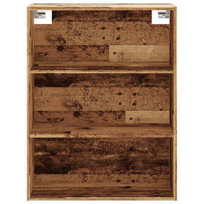 vidaXL Hanging Wall Cabinet Old Wood 69.5x32.5x90 cm 4