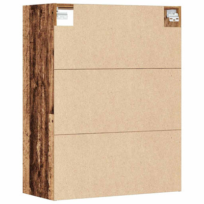 vidaXL Hanging Wall Cabinet Old Wood 69.5x32.5x90 cm 6