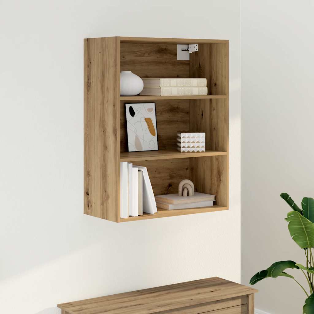 vidaXL Hanging Wall Cabinet Artisan Oak 69.5x32.5x90 cm 1