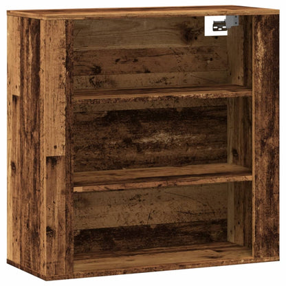 vidaXL Wall Cabinet Old Wood 80x33x80 cm Engineered Wood 2