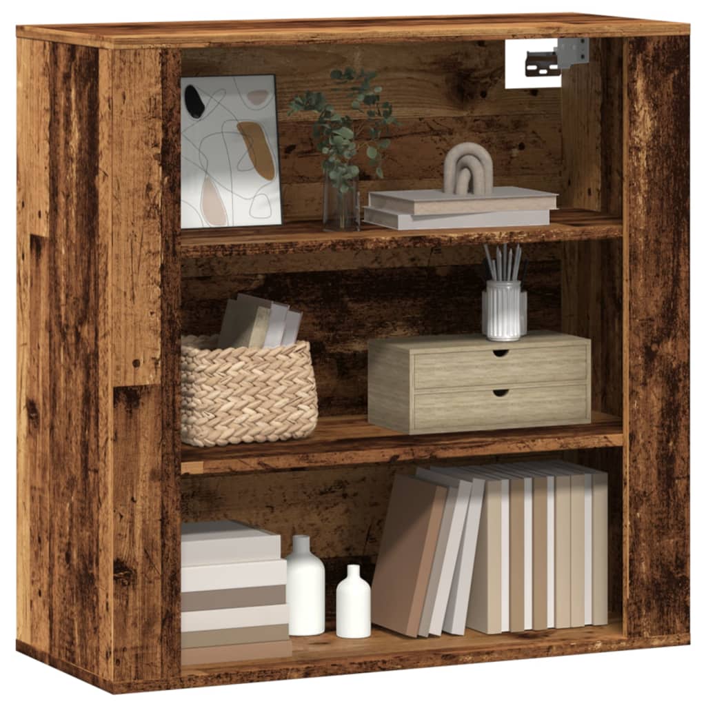 vidaXL Wall Cabinet Old Wood 80x33x80 cm Engineered Wood 3