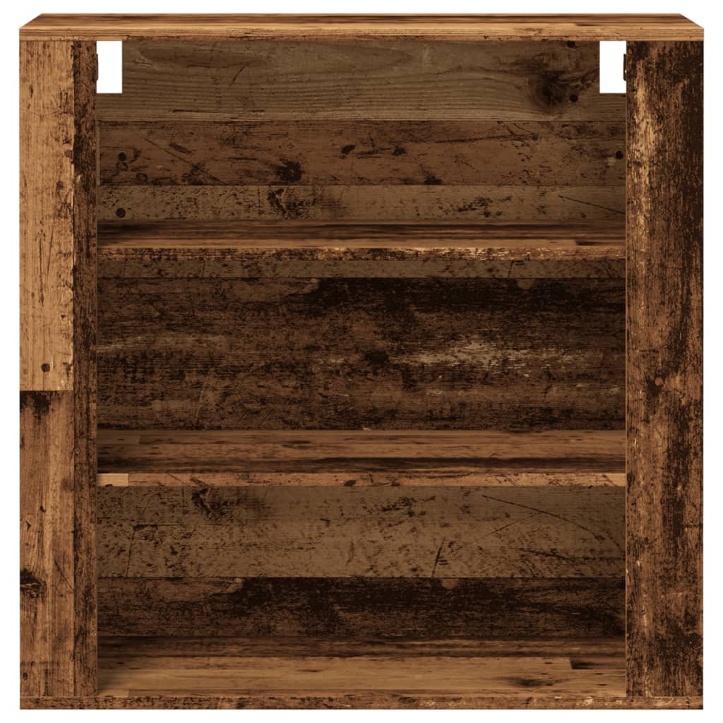 vidaXL Wall Cabinet Old Wood 80x33x80 cm Engineered Wood 4