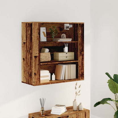 vidaXL Wall Cabinet Old Wood 80x33x80 cm Engineered Wood 1