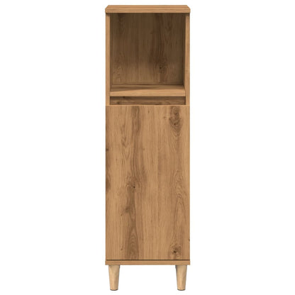 vidaXL Bathroom Cabinet Artisan Oak 30x30x100 cm Engineered Wood 4