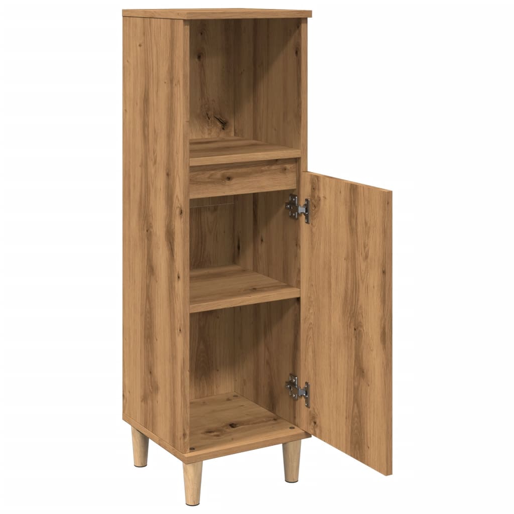 vidaXL Bathroom Cabinet Artisan Oak 30x30x100 cm Engineered Wood 5