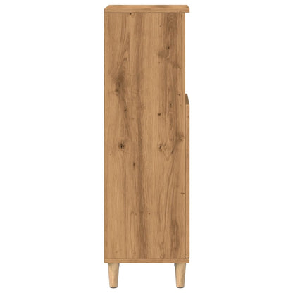 vidaXL Bathroom Cabinet Artisan Oak 30x30x100 cm Engineered Wood 6