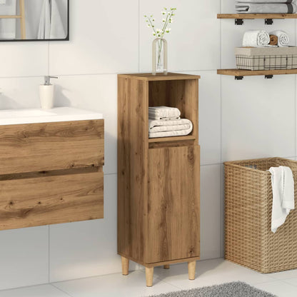 vidaXL Bathroom Cabinet Artisan Oak 30x30x100 cm Engineered Wood 1