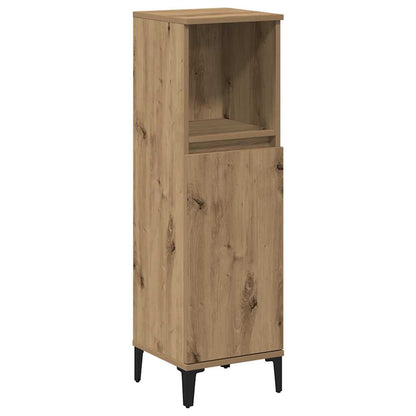vidaXL Bathroom Cabinet Artisan Oak 30x30x100 cm Engineered Wood 2