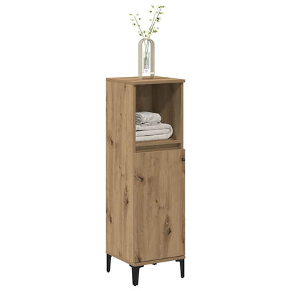 vidaXL Bathroom Cabinet Artisan Oak 30x30x100 cm Engineered Wood 3