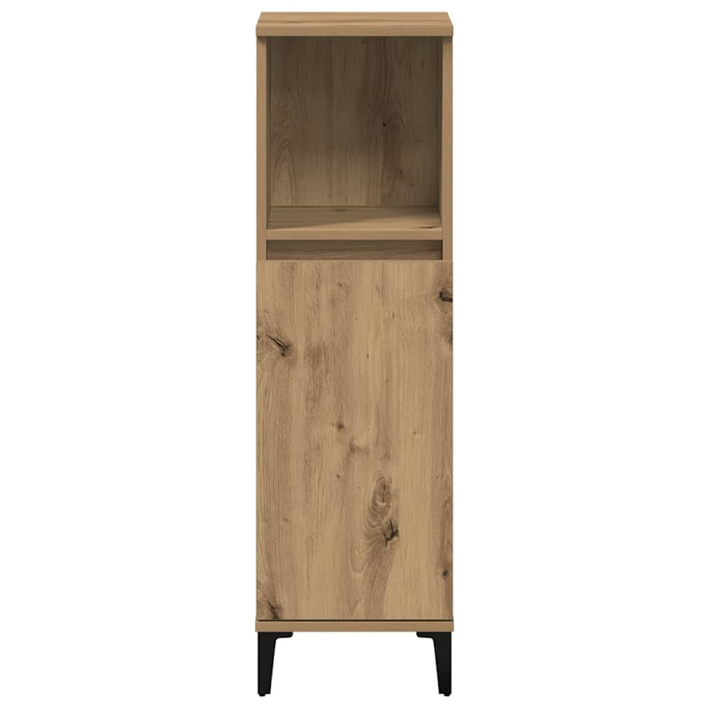 vidaXL Bathroom Cabinet Artisan Oak 30x30x100 cm Engineered Wood 5