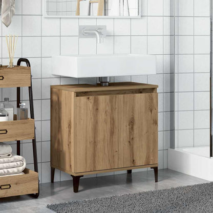 vidaXL Sink Cabinet Artisan Oak 58x33x60 cm Engineered Wood 3