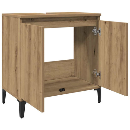 vidaXL Sink Cabinet Artisan Oak 58x33x60 cm Engineered Wood 4
