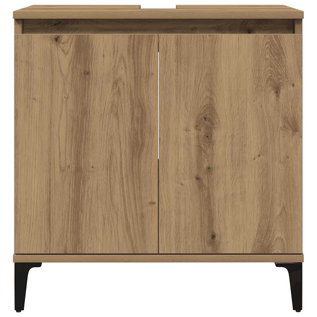 vidaXL Sink Cabinet Artisan Oak 58x33x60 cm Engineered Wood 5