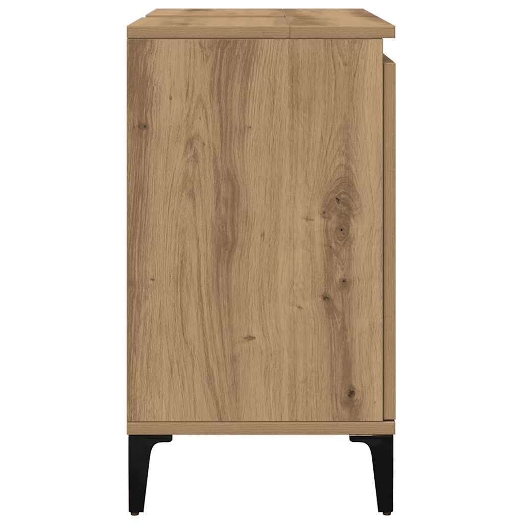 vidaXL Sink Cabinet Artisan Oak 58x33x60 cm Engineered Wood 6