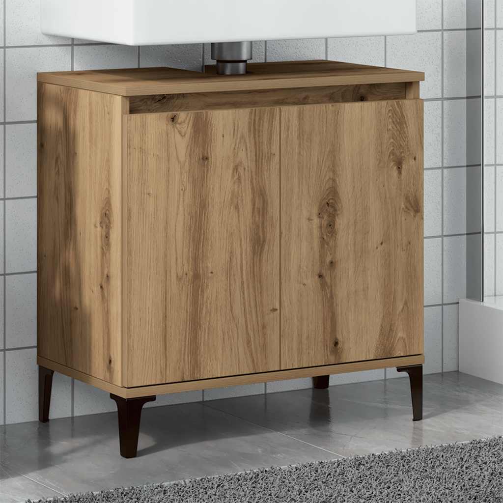 vidaXL Sink Cabinet Artisan Oak 58x33x60 cm Engineered Wood 1