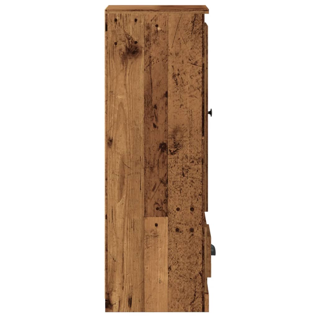 vidaXL Highboard Old Wood 36x35.5x103.5 cm Engineered Wood 6
