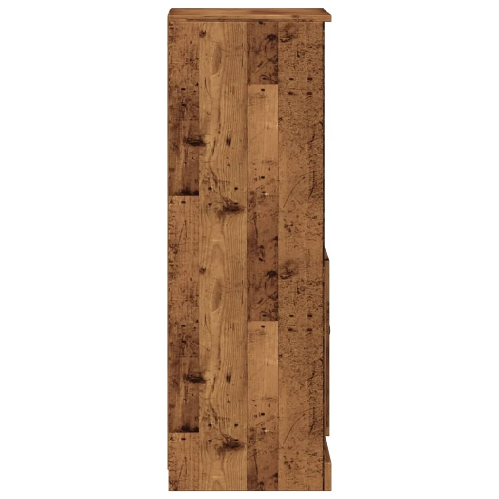 vidaXL Highboard Old Wood 36x35.5x103.5 cm Engineered Wood 6
