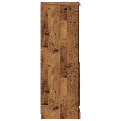 vidaXL Highboard Old Wood 36x35.5x103.5 cm Engineered Wood 6