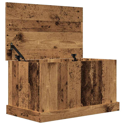 vidaXL Storage Box Old Wood 70x40x38 cm Engineered Wood 4