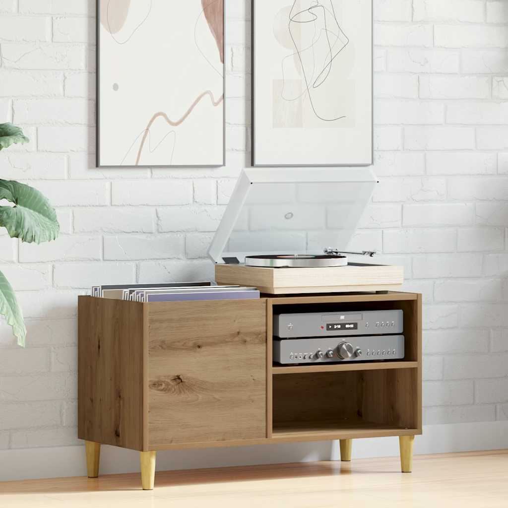 vidaXL Record Cabinet Artisan Oak 84.5x38x48 cm Engineered Wood 3