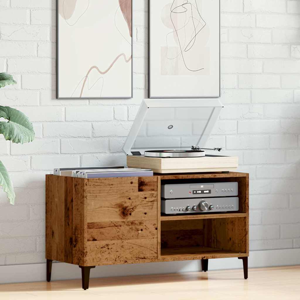 vidaXL Record Cabinet Old Wood 84,5x38x48 cm Engineered Wood 3