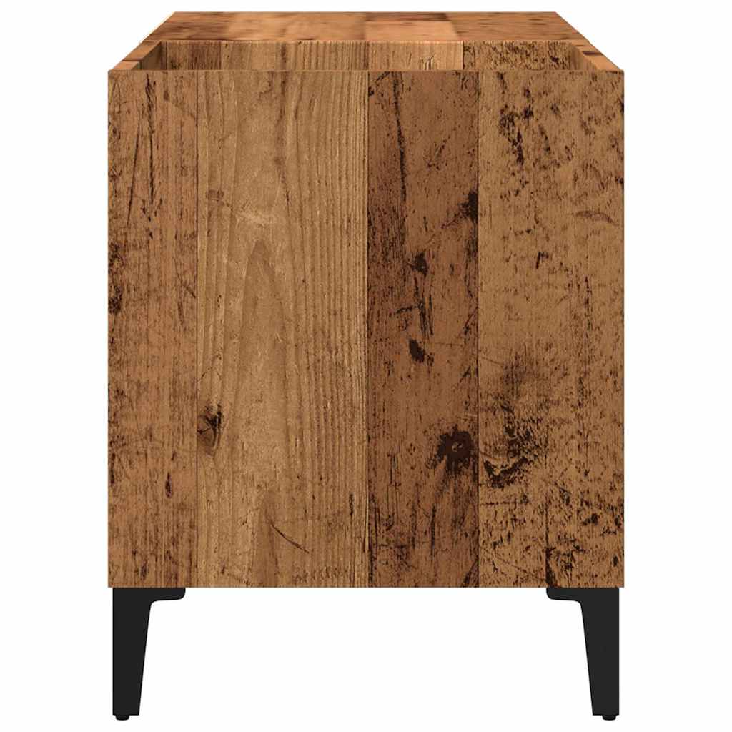vidaXL Record Cabinet Old Wood 84,5x38x48 cm Engineered Wood 6