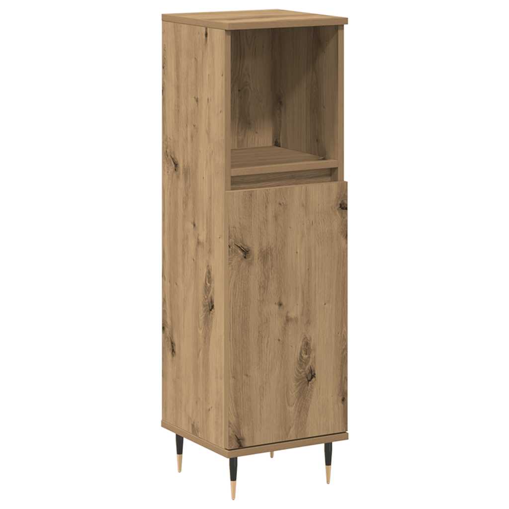 vidaXL Bathroom Cabinet Artisan Oak 30x30x100 cm Engineered Wood 2
