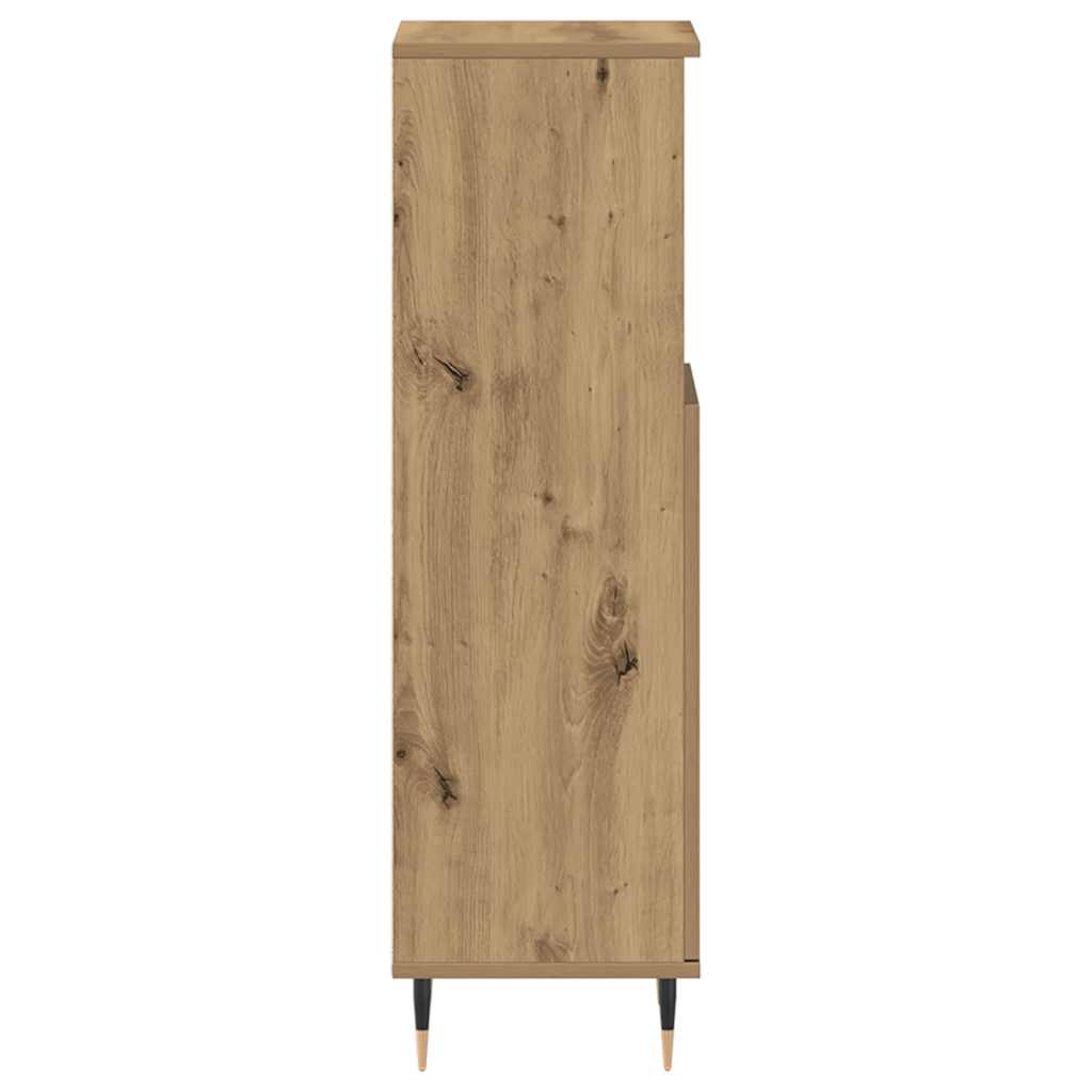 vidaXL Bathroom Cabinet Artisan Oak 30x30x100 cm Engineered Wood 5