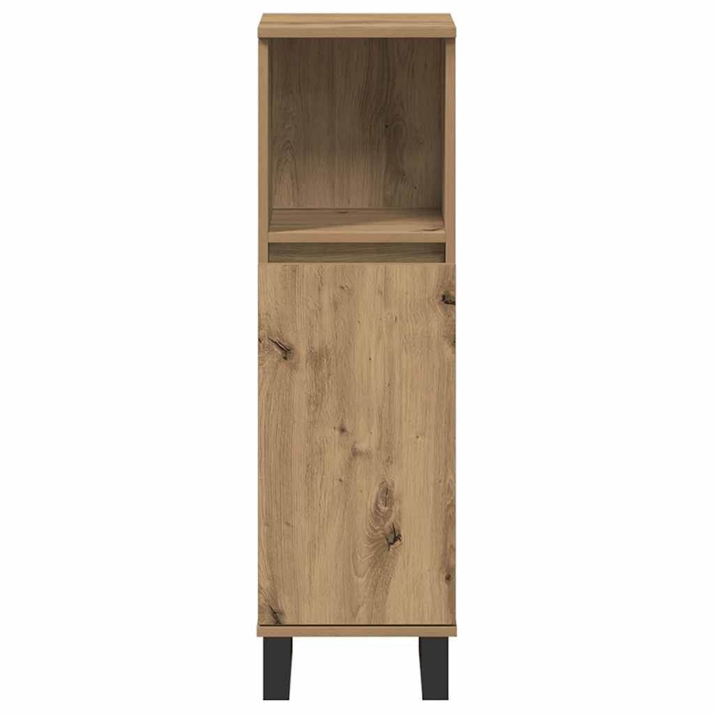 vidaXL Bathroom Cabinet Artisan Oak 30x30x100 cm Engineered Wood 4