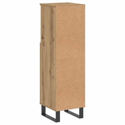 vidaXL Bathroom Cabinet Artisan Oak 30x30x100 cm Engineered Wood 6
