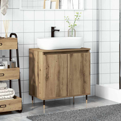 vidaXL Bathroom Cabinet Artisan Oak 58x33x60 cm Engineered Wood 3