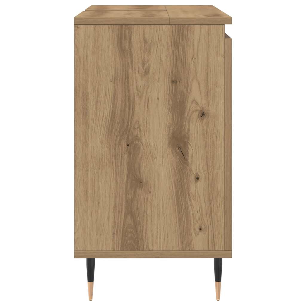 vidaXL Bathroom Cabinet Artisan Oak 58x33x60 cm Engineered Wood 5
