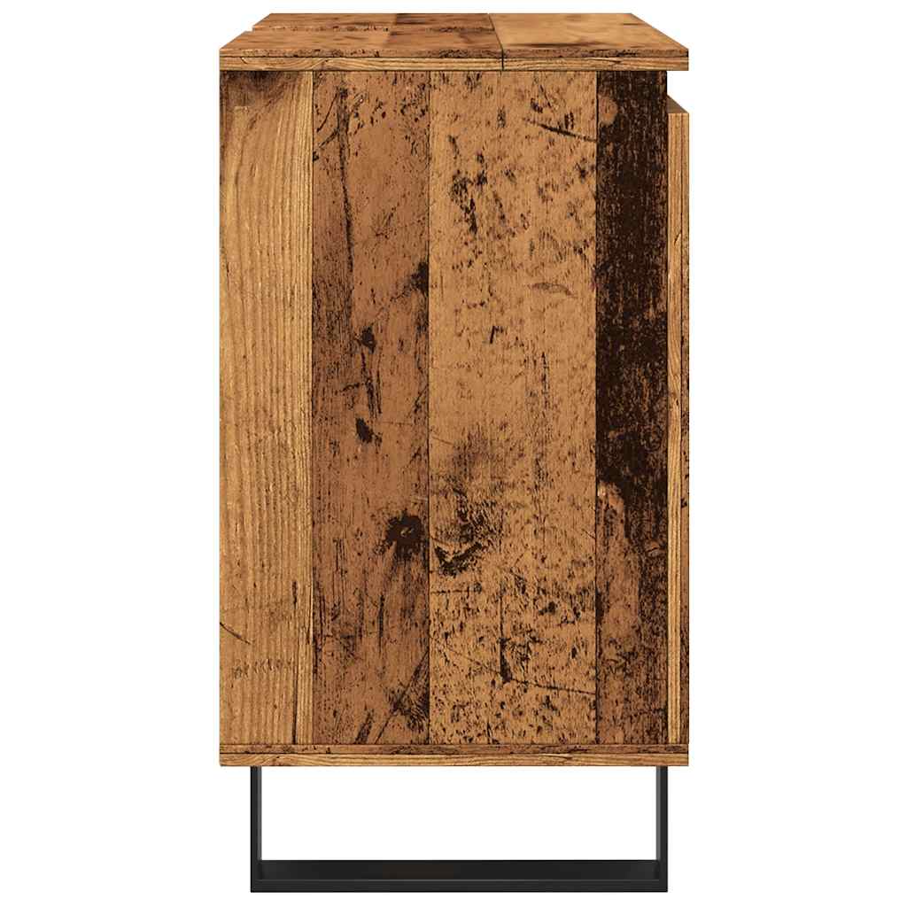 vidaXL Bathroom Cabinet Old Wood 58x33x60 cm Engineered Wood 5