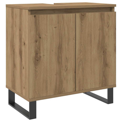 vidaXL Bathroom Cabinet Artisan Oak 58x33x60 cm Engineered Wood 2