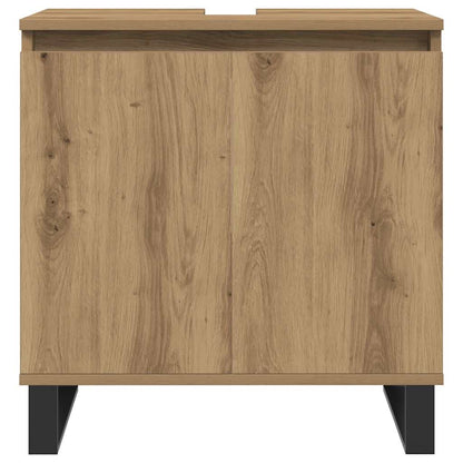 vidaXL Bathroom Cabinet Artisan Oak 58x33x60 cm Engineered Wood 4