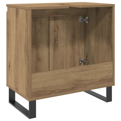 vidaXL Bathroom Cabinet Artisan Oak 58x33x60 cm Engineered Wood 6