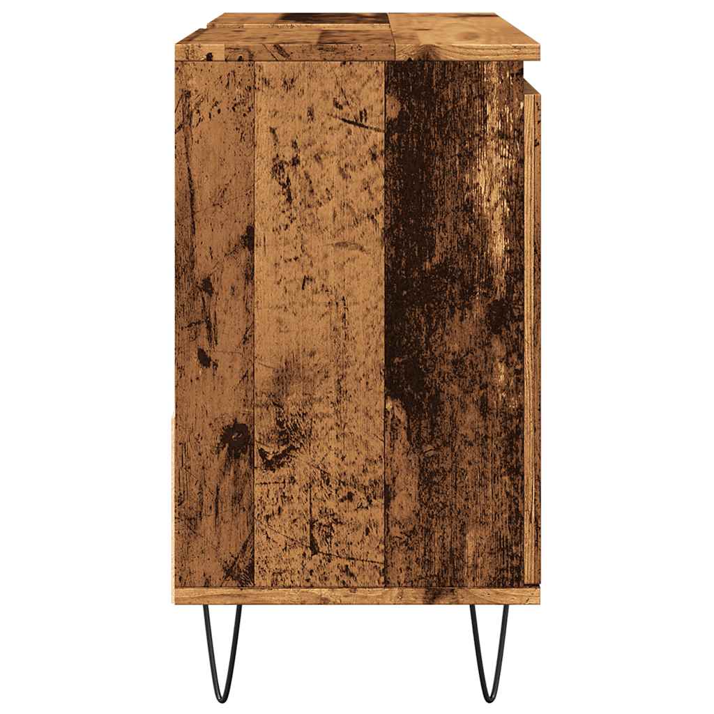 vidaXL Sink Cabinet Old Wood 65x33x60 cm Engineered Wood 6