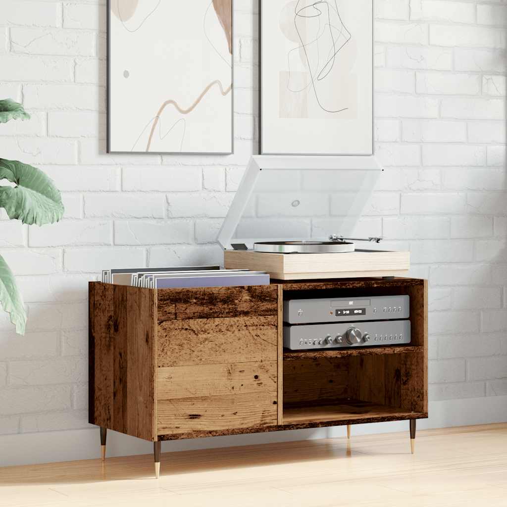 vidaXL Record Cabinet Old Wood 84.5x38x48 cm Engineered Wood 3