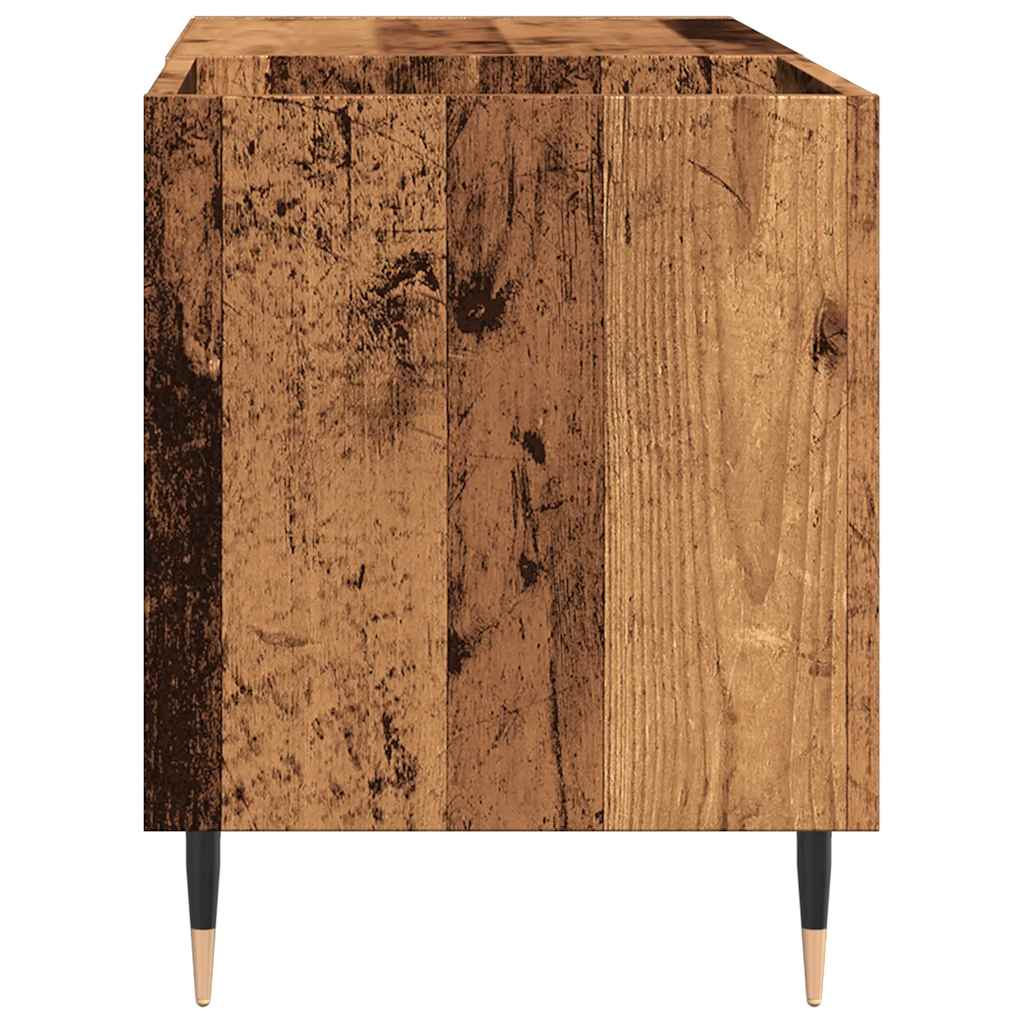 vidaXL Record Cabinet Old Wood 84.5x38x48 cm Engineered Wood 5