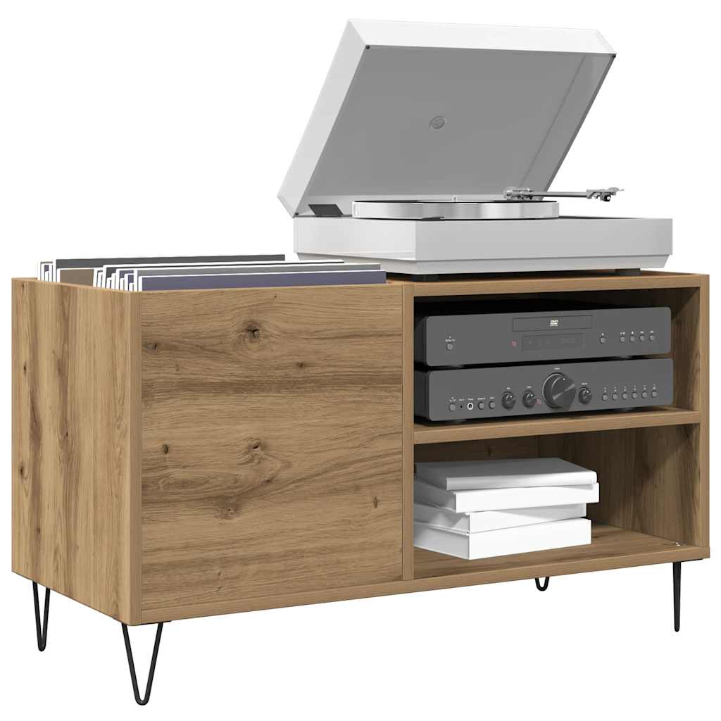 vidaXL Record Cabinet Artisan Oak 84.5x38x48 cm Engineered Wood 1