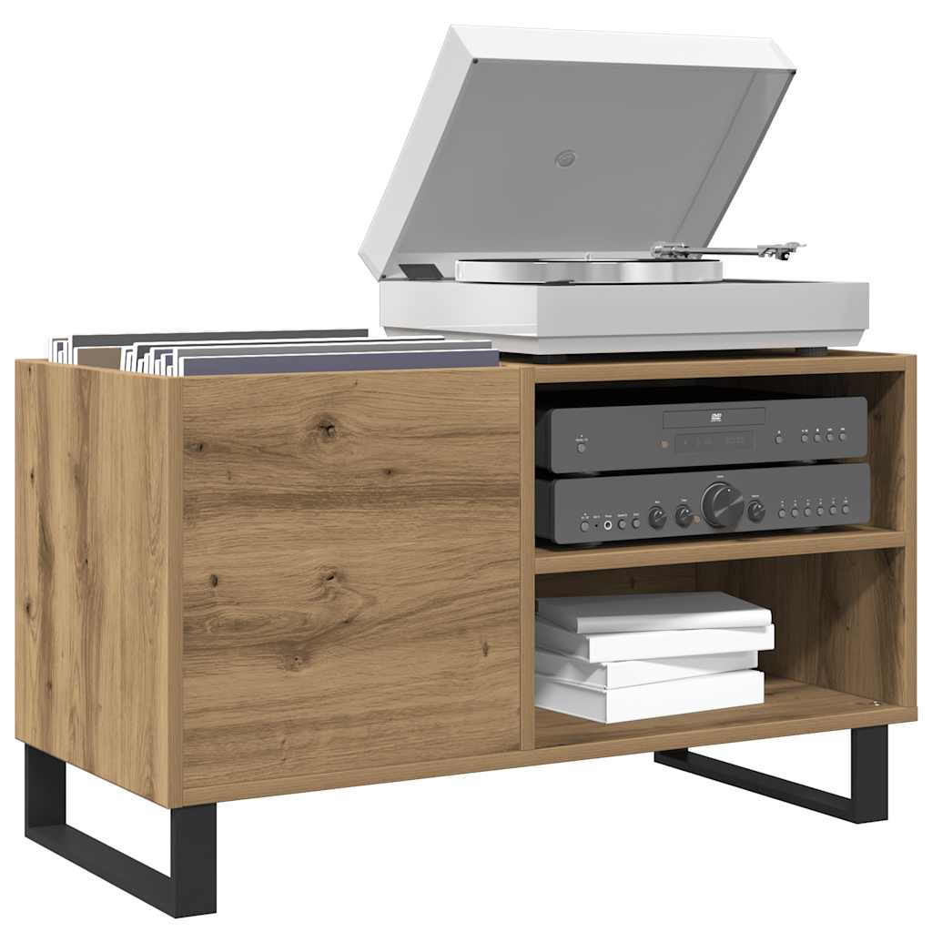 vidaXL Record Cabinet Artisan Oak 84.5x38x48 cm Engineered Wood 1
