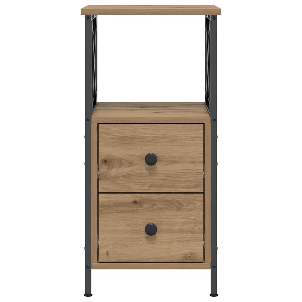 vidaXL Bedside Cabinet Artisan Oak 34x35,5x70 cm Engineered Wood 4