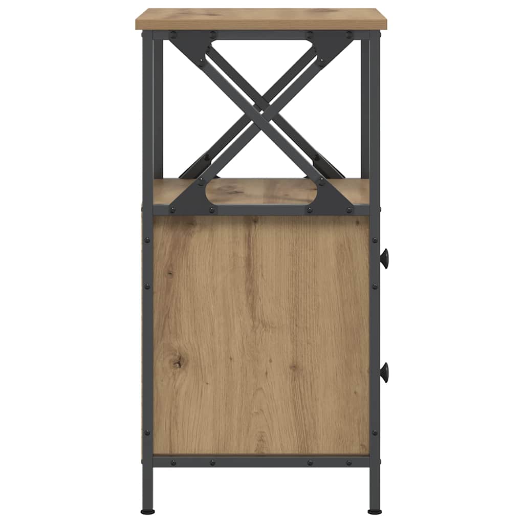 vidaXL Bedside Cabinet Artisan Oak 34x35,5x70 cm Engineered Wood 6