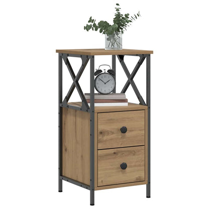 vidaXL Bedside Cabinet Artisan Oak 34x35,5x70 cm Engineered Wood 1