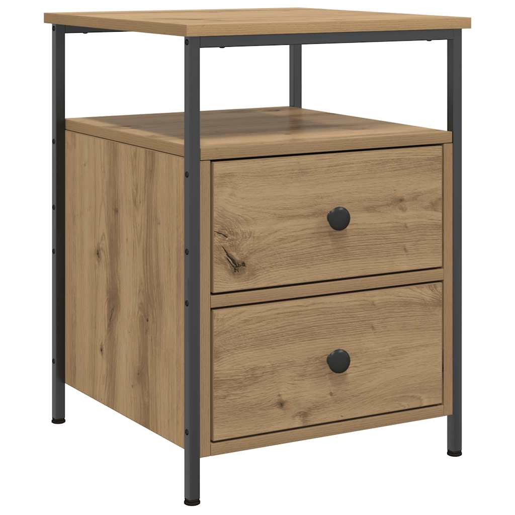 vidaXL Bedside Cabinet Artisan Oak 44x45x60 cm Engineered Wood 2