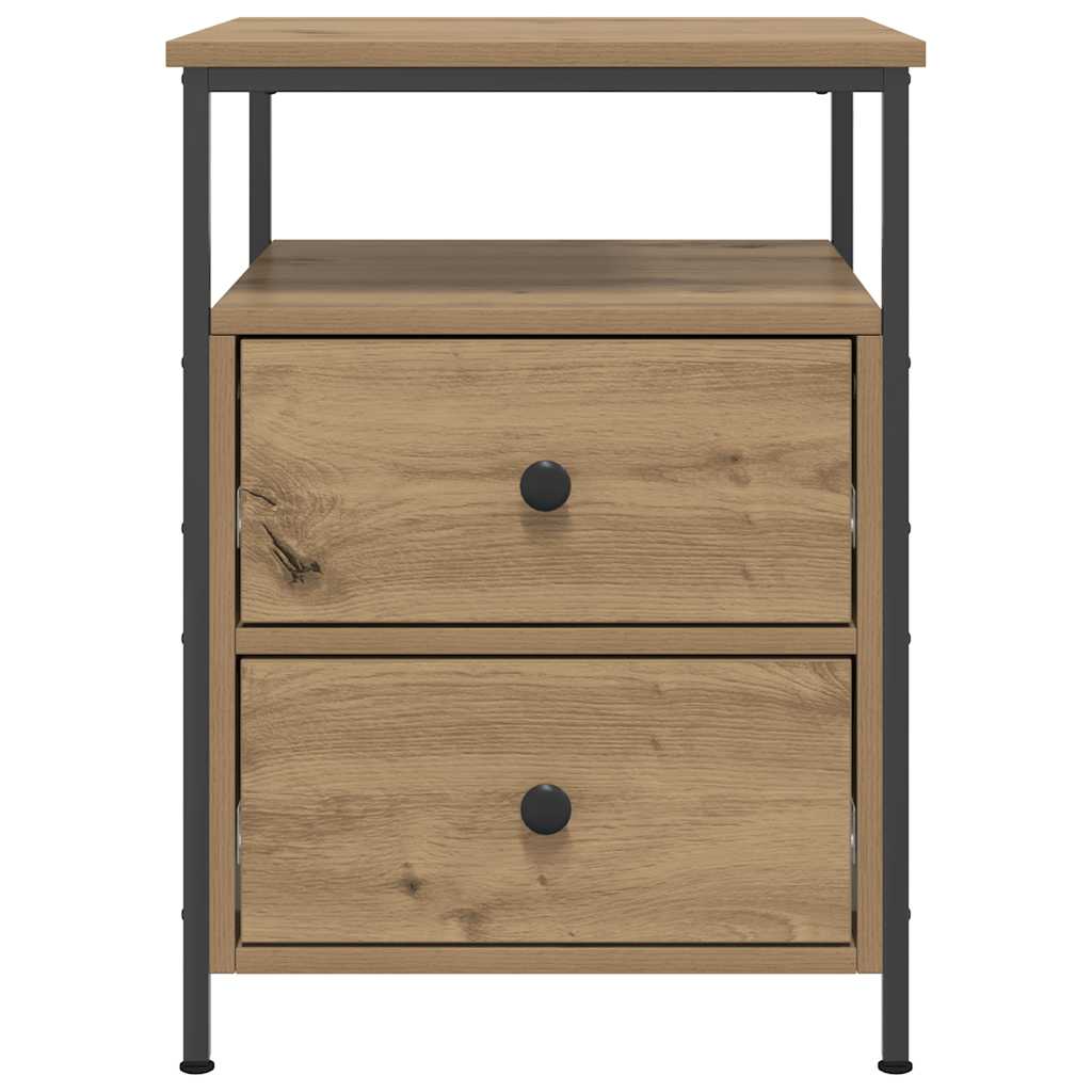 vidaXL Bedside Cabinet Artisan Oak 44x45x60 cm Engineered Wood 4