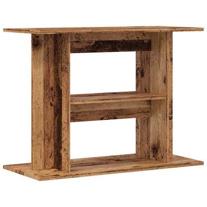 vidaXL Aquarium Stand Old Wood 80x35x60 cm Engineered Wood 2