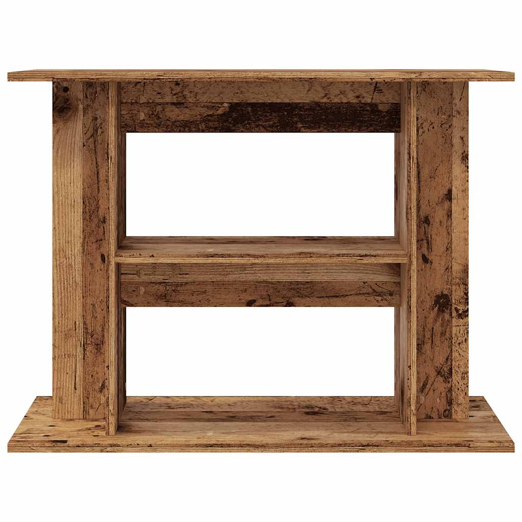 vidaXL Aquarium Stand Old Wood 80x35x60 cm Engineered Wood 4