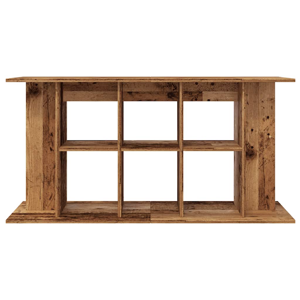 vidaXL Aquarium Stand Old Wood 120x40x60 cm Engineered Wood 4